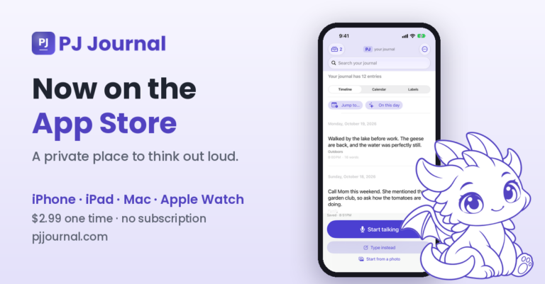 PJ is on the App Store